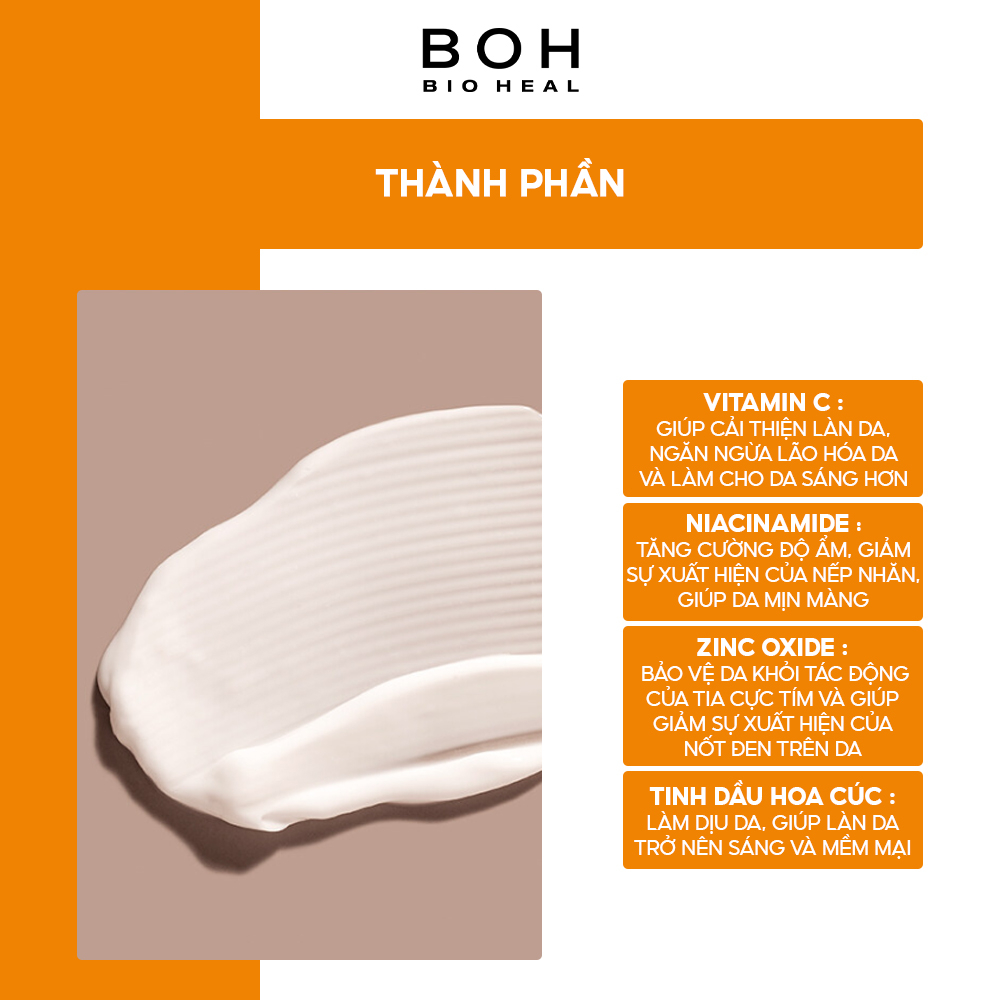 Kem Chống Nắng Sáng Da BIOHEAL BOH VITAMIN TONING SUN CREAM 50ml (12/2024)