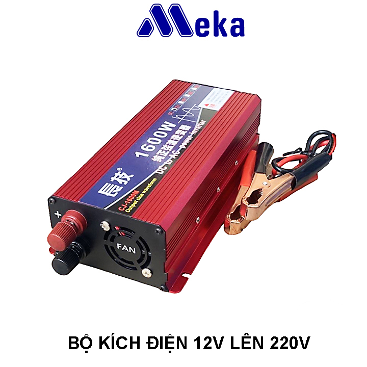 Bộ kích điện INVERTER 12V DC lên 220V AC công suất 1600W sin chuẩn