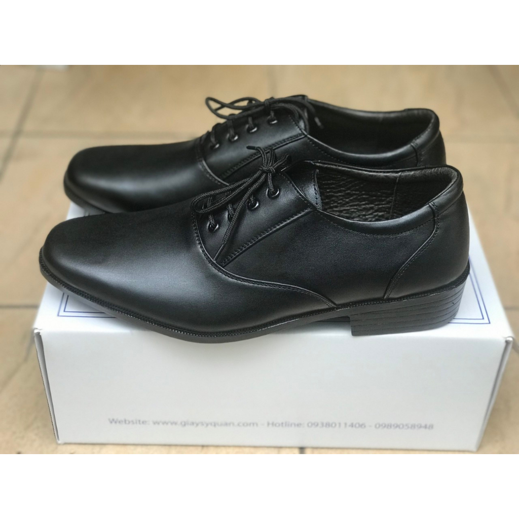 Giày da nam công sở mã 407 - Da Thật 100%, Có Khâu Đế, Bảo hành 12 tháng