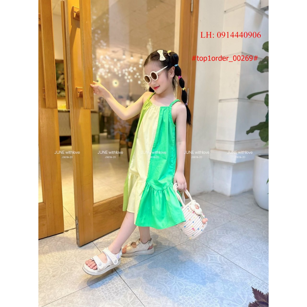 >Váy sắc màu đi biển siêu xinh,Chất liệu thô lụa mềm - mát. Thúy VKids:0914440906