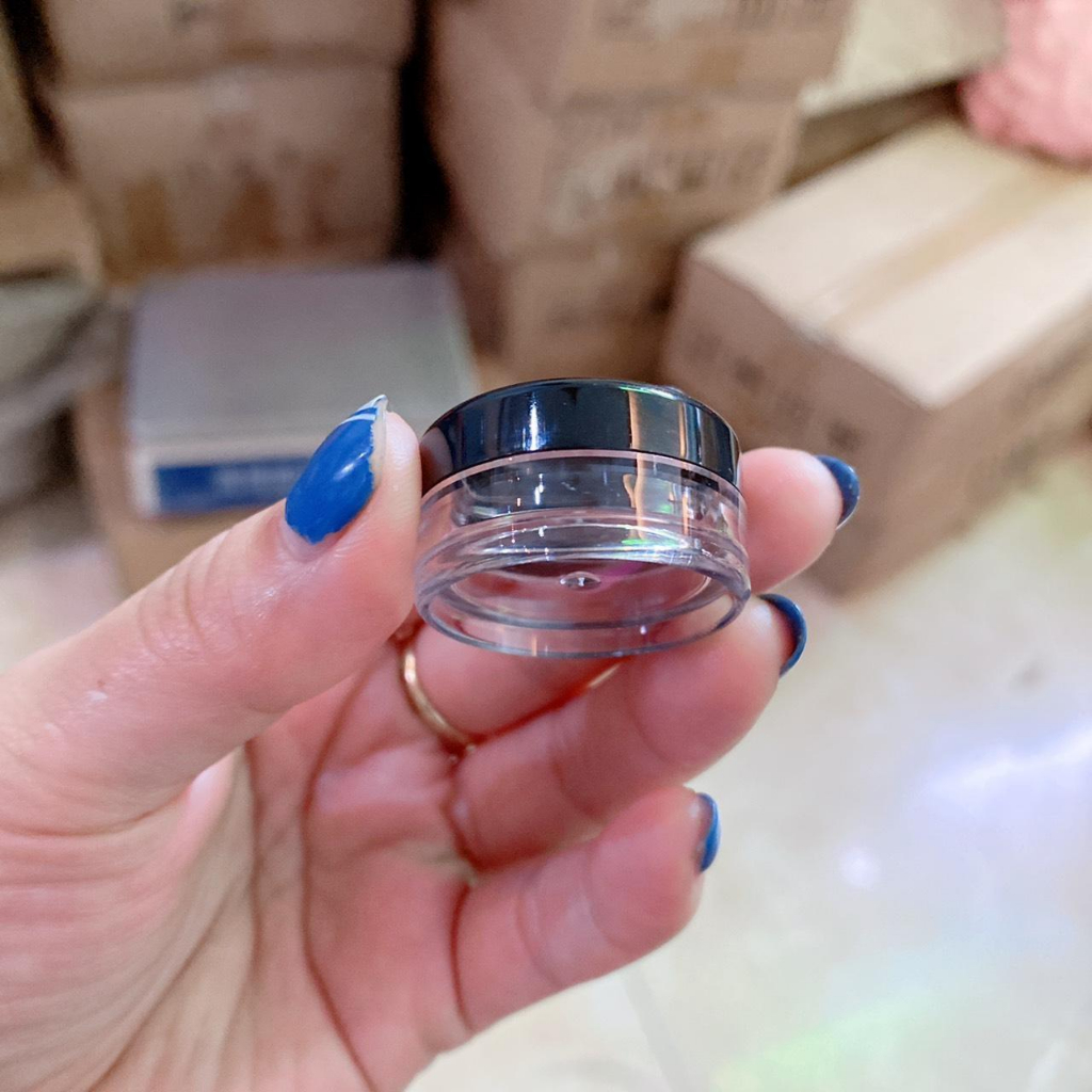 Hũ chiết kem, 3g, 5g, 10g, mỹ phẩm, dưỡng, hũ nhựa tròn, vuông, kim cương