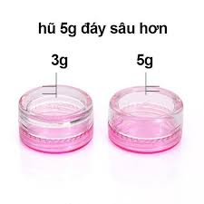 Hũ chiết kem, 3g, 5g, 10g, mỹ phẩm, dưỡng, hũ nhựa tròn, vuông, kim cương