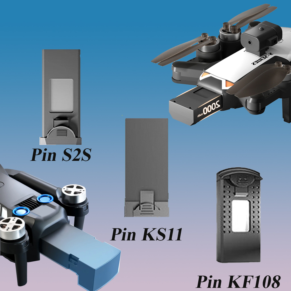 Pin Flycam Chính Hãng, Bộ Pin Flycam KS818 - S2S - KF108