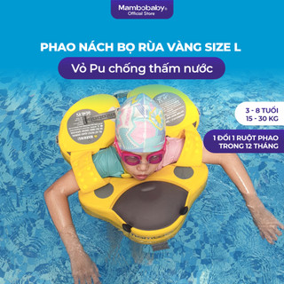  Phao bơi không bơm hơi Mambobaby phao tập bơi chống lật cho bé từ 3 -8 tuổi - Phao nách bọ rùa L 