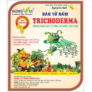 Bào tử nấm đối kháng TRICHODERMA dùng ủ phân và cải tạo đất, kháng bệnh nấm, vàng lá, thối rễ, tuyến trùng.