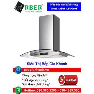 Máy hút mùi dạng kính cong 90cm arber ab 900m