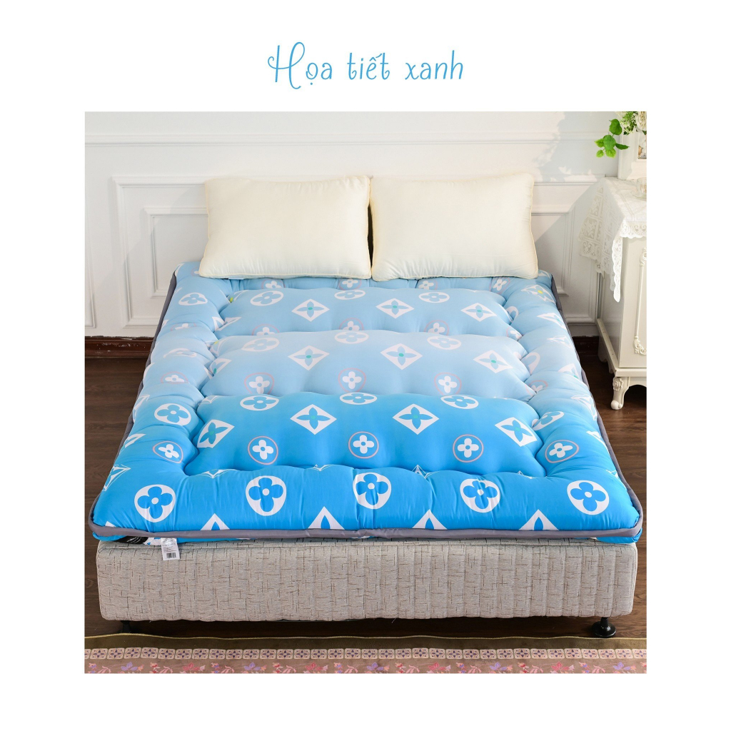 Đệm Tooper Hàng Loại 1,Hàng Chuẩn Xuất Nhật Mạt Vải Satin Mát Lạnh Dùng Cho 4 Mùa.