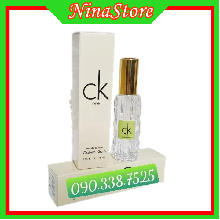 Nước hoa CK One mini nam 20ml Dạng xịt- Mùi CK- Hương Cam Chanh- Ninastore Perfume