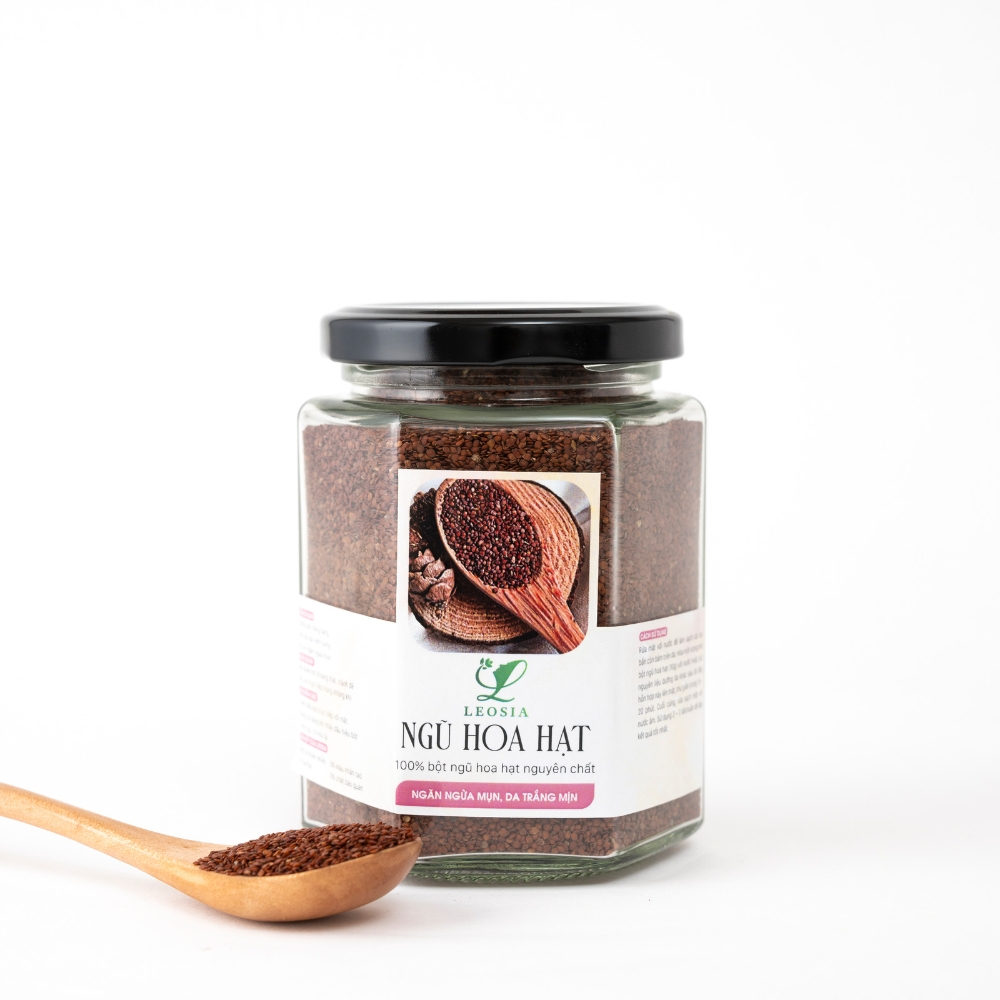 Bột Ngũ Hoa Hạt Leosia nguyên chất 140G dưỡng trắng da, tẩy da chết và giảm thâm nám