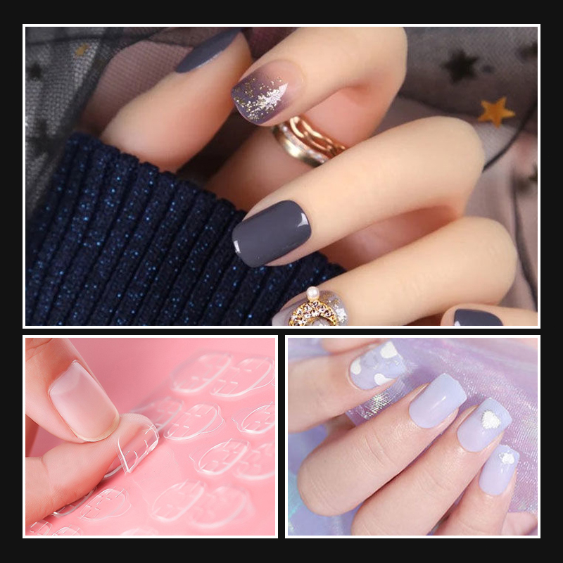 Ranliy🐳Miếng keo dán móng tay chân 2 mặt siêu bền bảo vệ