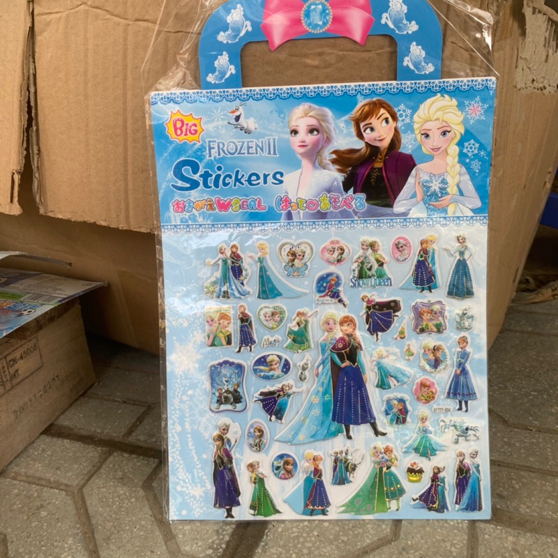 Tấm dán sticker 3D nổi nhân vật hoạt hình, công chúa….