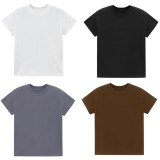 Áo thun nữ baby tee trơn wassup basic cotton 100% local brand