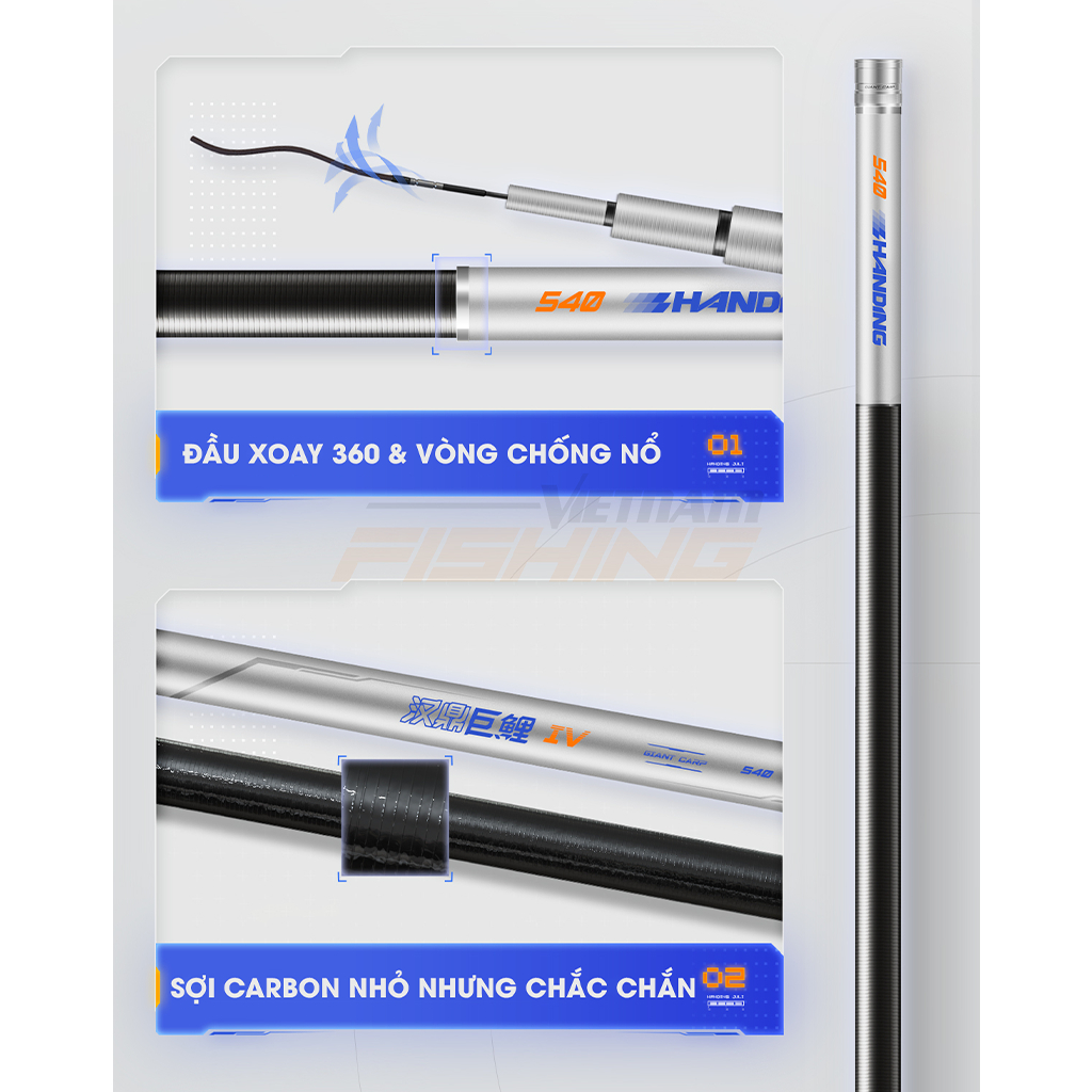 Cần Câu Handing Đại Long Ngư TH4 - Vietnam Fishing