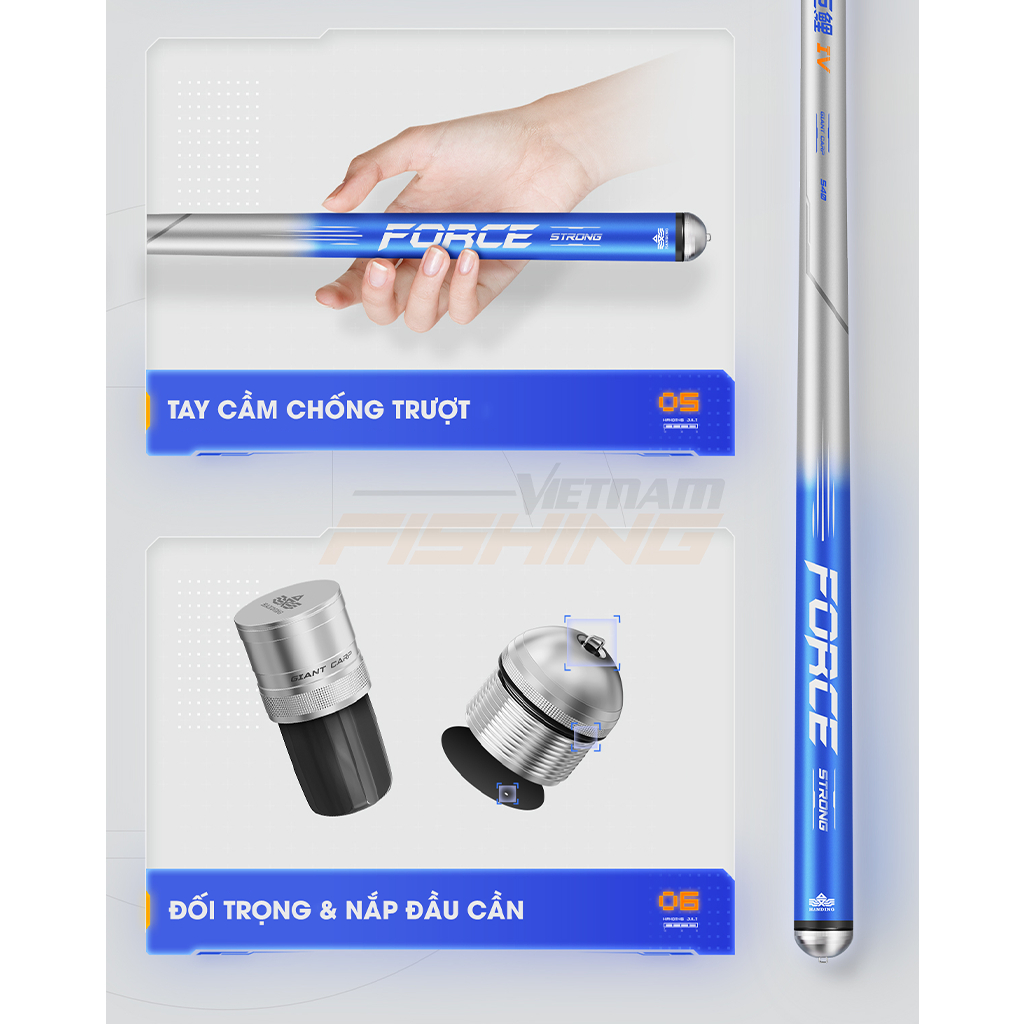 Cần Câu Handing Đại Long Ngư TH4 - Vietnam Fishing