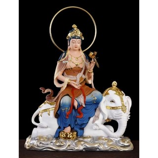 Bồ tát phổ hiền - cao 30cm kèm hào quang