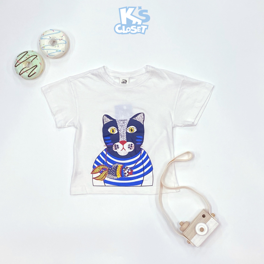 Áo phông cộc tay cho bé K'S CLOSET chất liệu cotton thoáng mát  E003THS
