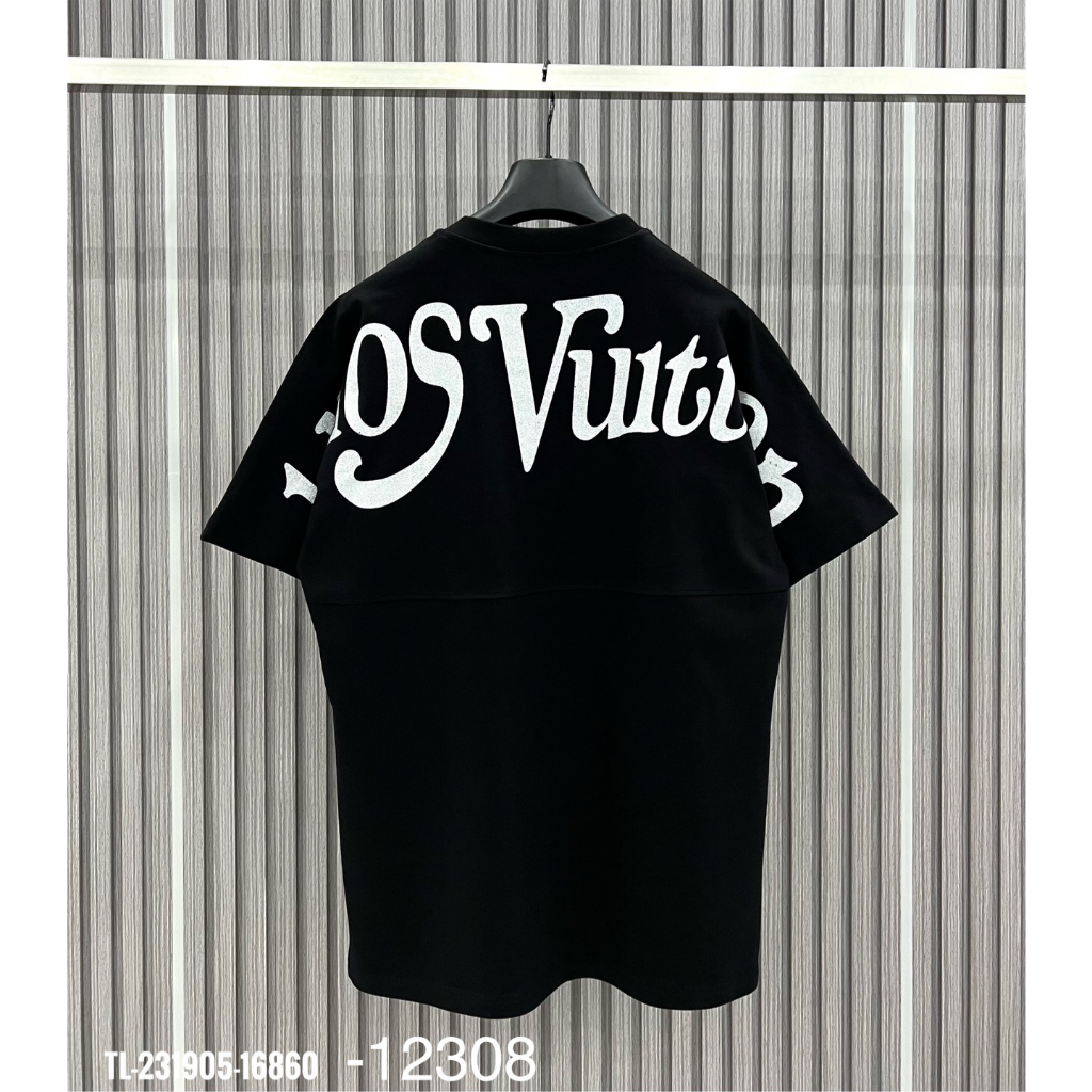 Áo Thun Nam Nữ In Logo L.V Ngực Trái Cao Cấp, Áo Phông Nam In Chữ Vai Ngang Siêu Đẹp