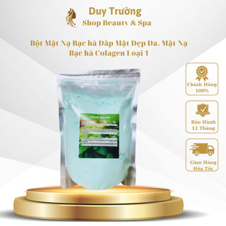 Bột mặt nạ bạc hà đắp mặt đẹp da gói 1kg. mặt nạ bạc hà colagen loại 1