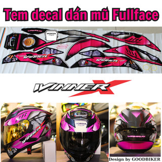 Tem dán mũ bảo hiểm Fullface Honda WinnerX