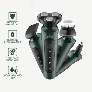 Máy cạo râu đa năng thông minh 4 trong 1 shaver 9d , dao cạo râu