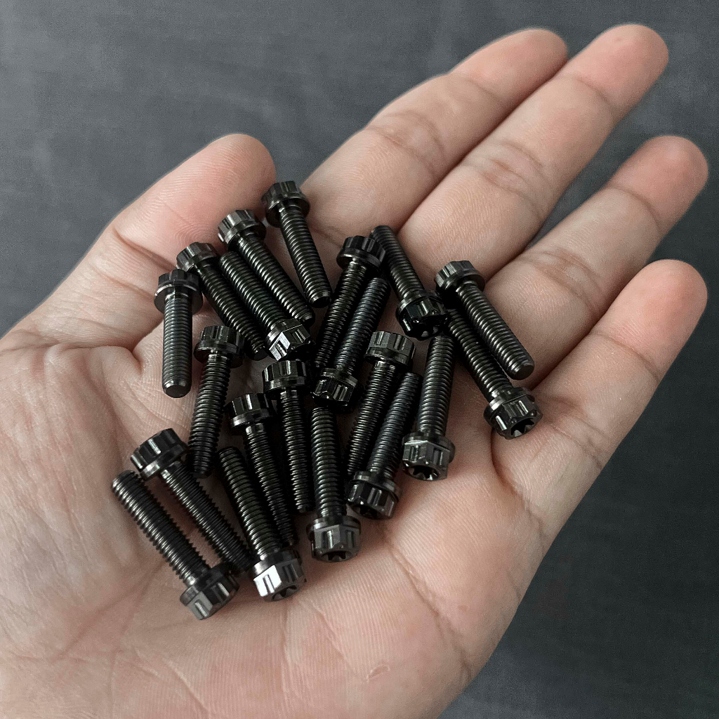 Ốc titan đen | Ốc titan 6li20 | Titan 6li20 6li 20 6li x20 cực đẹp | titan đen 6li 20mm đầu sala pro hiếm