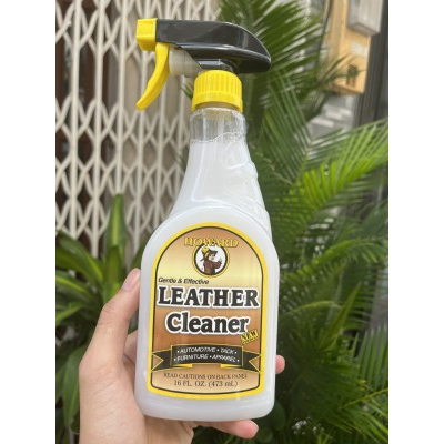 Dung dịch làm sạch ghế da, sofa da, nội thất HOWARD LEATHER CLEANER LTC016, 473ML