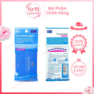 Giấy thấm dầu Oil Control Paper màu xanh 100pcs