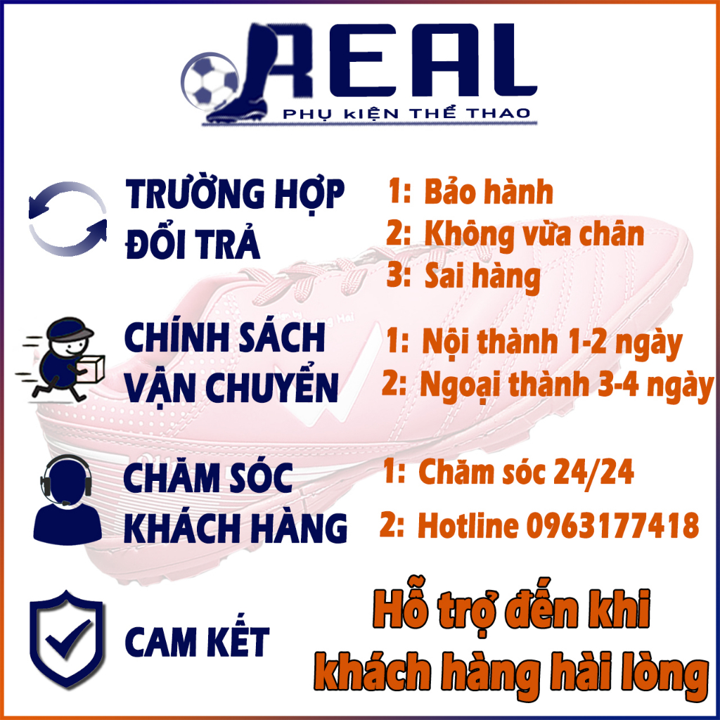 Giày Đá Bóng Nam WIKA Sân Cỏ Nhân Tạo Đế TF Đã Khâu, Giày Đinh Đá Bóng Đá Banh Nữ Màu Hồng Chính Hãng | REALSHOP97
