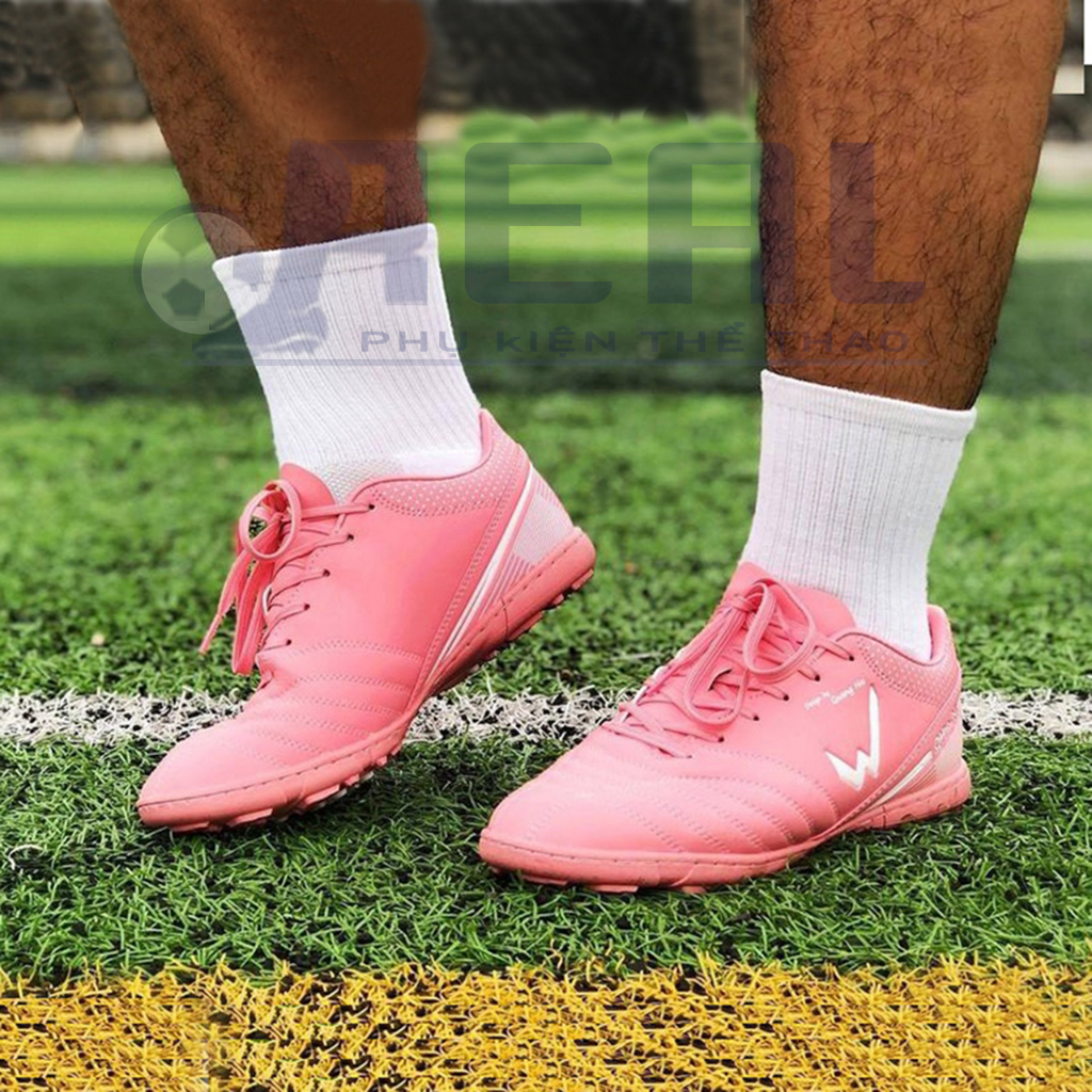 Giày Đá Bóng Nam WIKA Sân Cỏ Nhân Tạo Đế TF Đã Khâu, Giày Đinh Đá Bóng Đá Banh Nữ Màu Hồng Chính Hãng | REALSHOP97