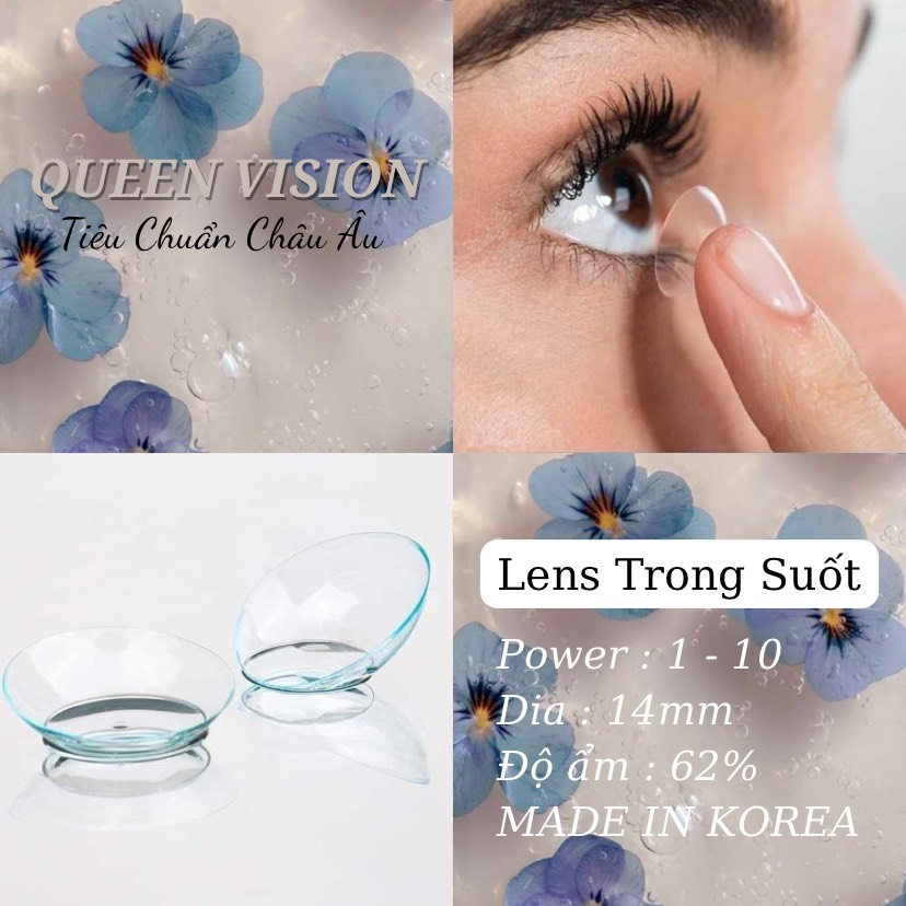 ( FULL 0 - 10 độ ) Lens mắt trong suốt (dòng lens sử dụng 12 tháng)