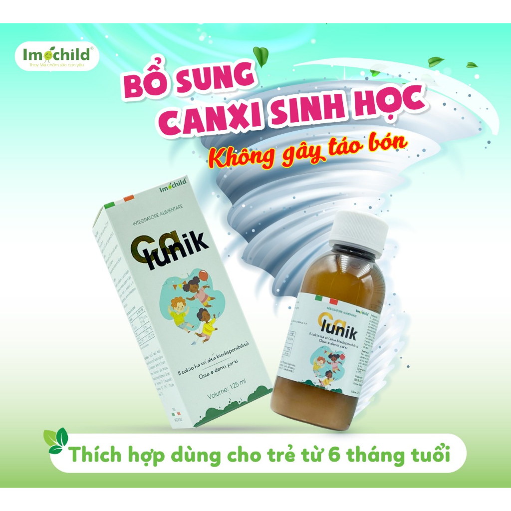 Vitamin D3 K2 MK7 và Canxi Sinh Học Calunik Giúp Bé Cao Lớn Vượt Trội - IMOCHILD