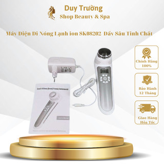 Máy điện di nóng lạnh ion sk08202 đẩy sâu tinh chất , dùng cá nhân - spa - thẩm mỹ