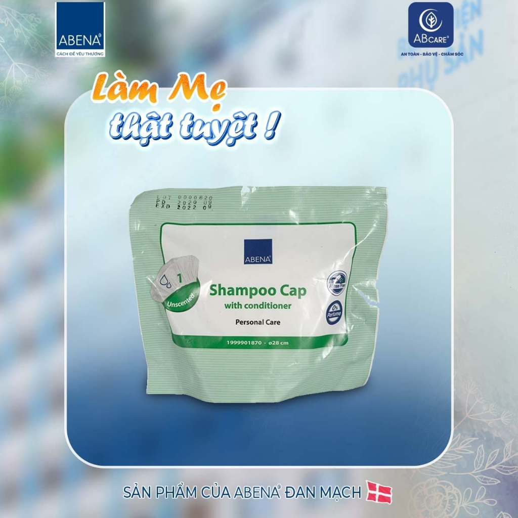 Mũ Gội Đầu Khô Abena Shampoo Cap