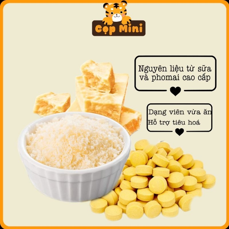 Viên Phô Mai- GimCat, xã stress giúp thú cưng ăn nhiều hơn - túi 50-100 viên