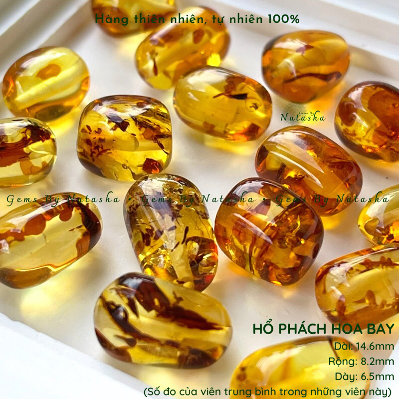 Vòng Tay Amber Hổ Phách Hoa Bay Tự Nhiên Thiên Nhiên Mix Chỉ Ngũ Sắc