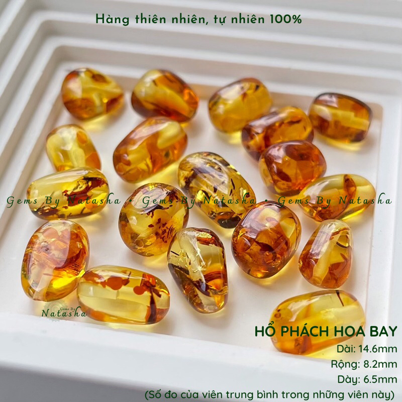 Vòng Tay Amber Hổ Phách Hoa Bay Tự Nhiên Thiên Nhiên Mix Chỉ Ngũ Sắc