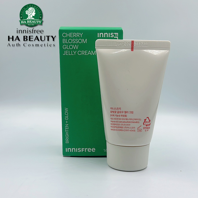 Kem dưỡng ẩm sáng căng mọng da hoa anh đào dạng gel innisfree Jeju Cherry Blossom Jelly Cream 50ml