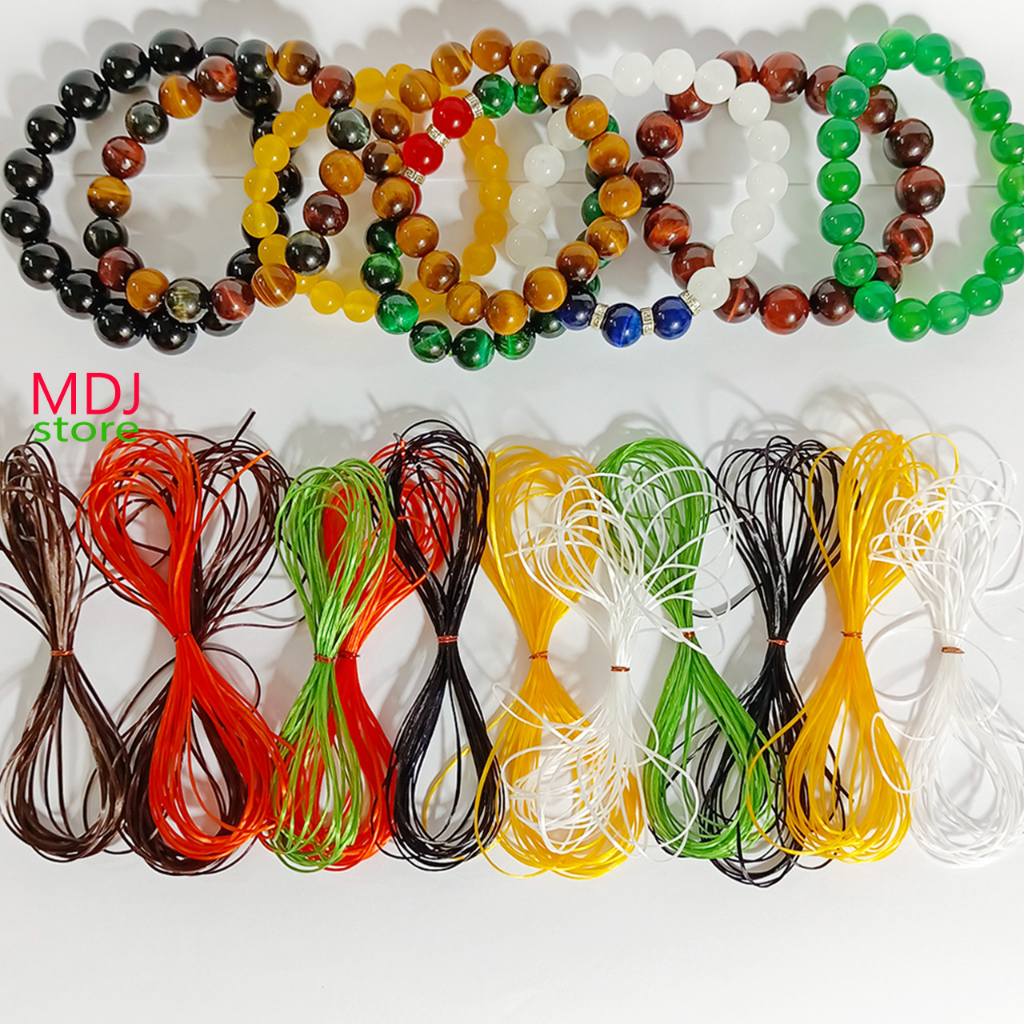 Dây chun chỉ cước lụa co giãn MDJ 3 mét xâu vòng đá xỏ handmade