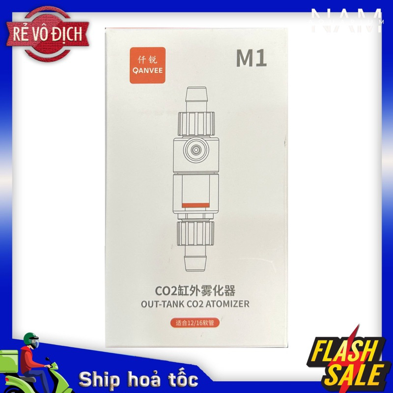 Bộ Trộn CO2 Qanvee - Bộ Trộn CO2 Nhỏ Gọn, Hiệu Quả Cho Bể Thuỷ Sinh (Fi 12 - Fi 16)