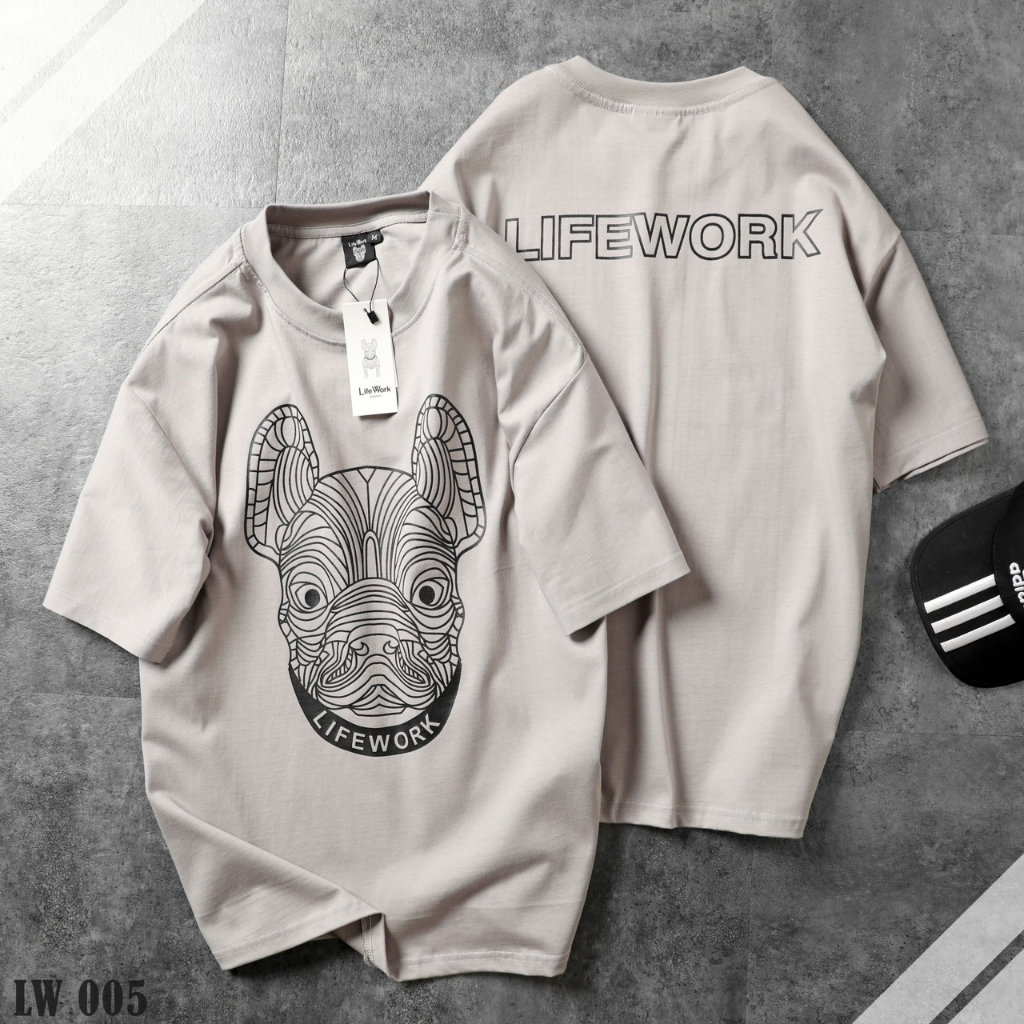 Áo thun thời trang unisex form oversize, chất thun cotton 2 chiều dày dặn LW005