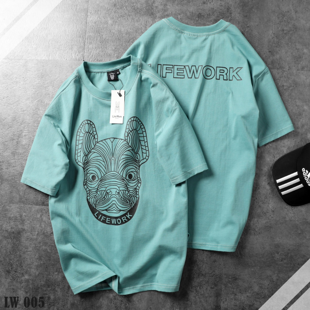 Áo thun thời trang unisex form oversize, chất thun cotton 2 chiều dày dặn LW005