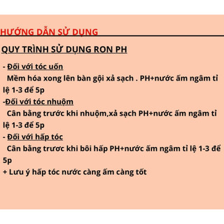 Dung Dịch Khử Kiềm Tóc Ron PH