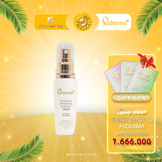 Tinh chất dưỡng da Puderma Advanced Refreshing Intensive Serum dưỡng trắng trẻ hóa da hiệu quả 60ml