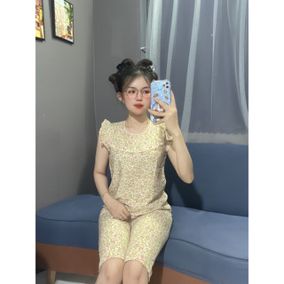 Đồ bộ lụa kate mặc nhà dành cho nữ Đồ bộ mặc nhà