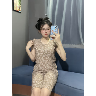 Đồ bộ lụa kate mặc nhà dành cho nữ Đồ bộ mặc nhà