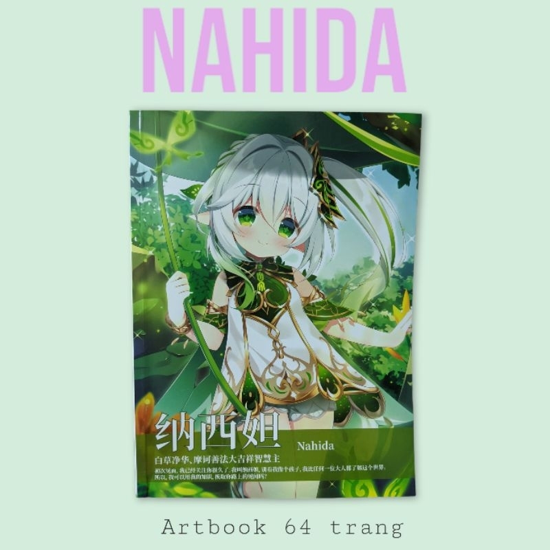 Artbook Genshin Impact. Tạp chí Genshin Impact. Artbook Nahida, Shenhe,Xiao, Keqing, Ayaka, Ganyu,Hutao, Yaemiko