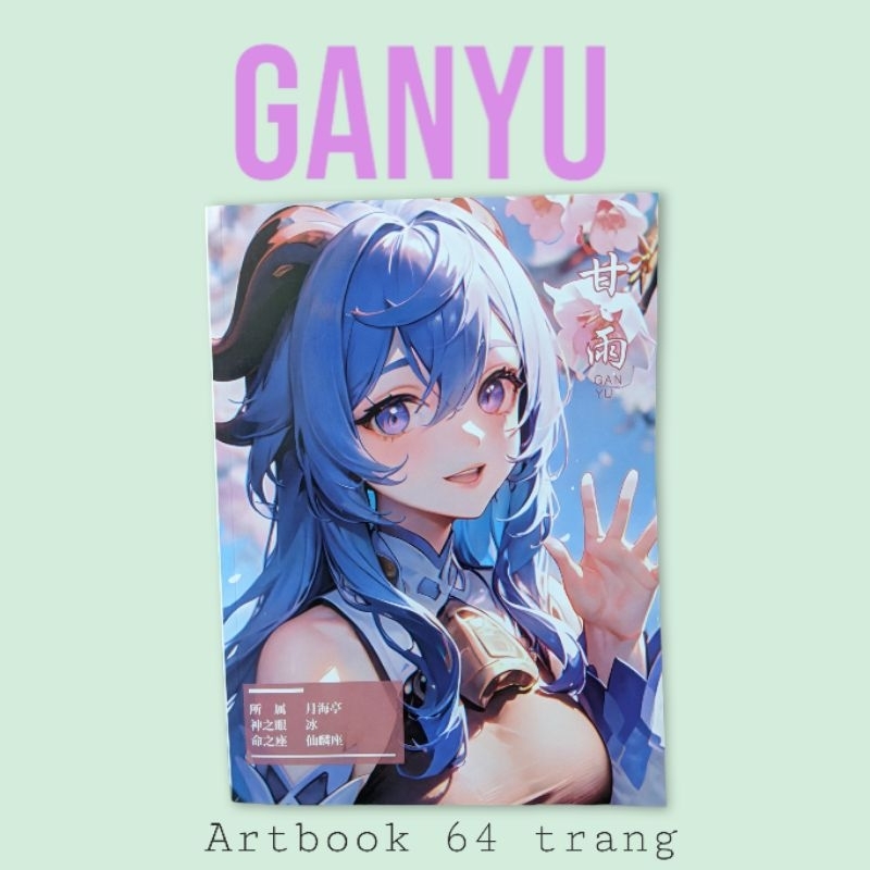 Artbook Genshin Impact. Tạp chí Genshin Impact. Artbook Nahida, Shenhe,Xiao, Keqing, Ayaka, Ganyu,Hutao, Yaemiko
