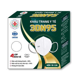 Khẩu trang kháng khuẩn 3dn95 khánh an trắng