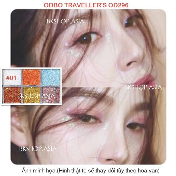 Phấn Mắt Đính Hạt Lấp Lánh Odbo Traveller's