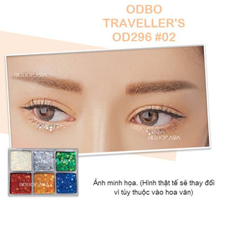 Phấn Mắt Đính Hạt Lấp Lánh Odbo Traveller's